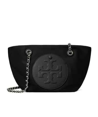 Tory Burch Ella Small Chain Crossbody Bag In Black