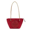 Tory Burch Small Ella Chain Convertible Crossbody Bag In Red