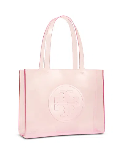 Tory Burch Small Ella Clear Tote In Pink