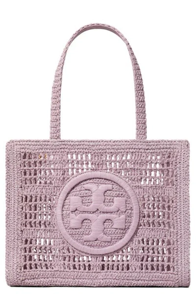 Tory Burch Ella Small Hand Crochet Tote In Pale Purple