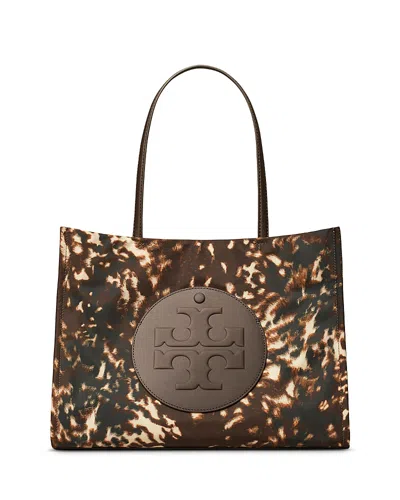 Tory Burch Ella Small Printed Tote Bag In Brown