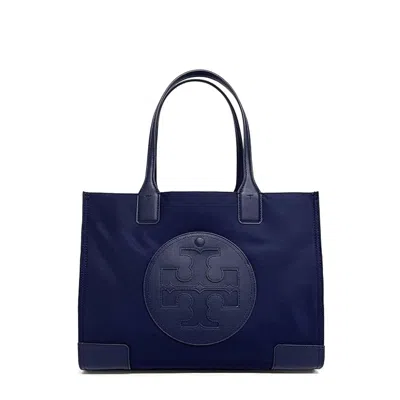 Tory Burch Ella Small Recycled Nylon Tote Bag In Blue