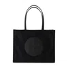 Tory Burch Rectangular Shape Tote Bag With 2 Handles In Black
