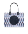 Tory Burch Ella Small Shopping Bag In Blue