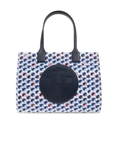 Tory Burch Ella Small Shopping Bag In Blue