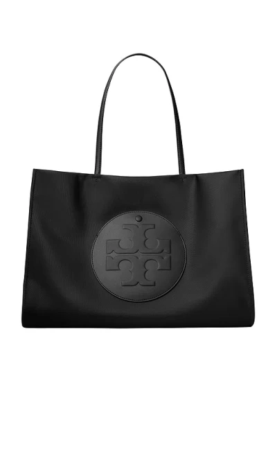Tory Burch Ella Small Tote Bag In Black