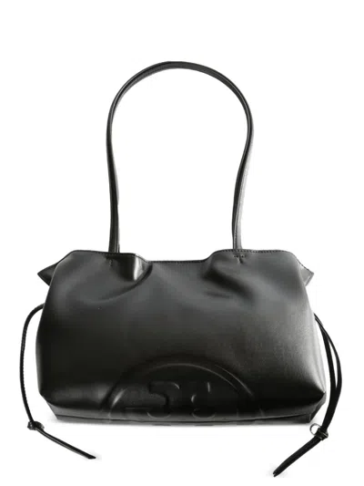 Tory Burch Ella Small Tote Bag In Black