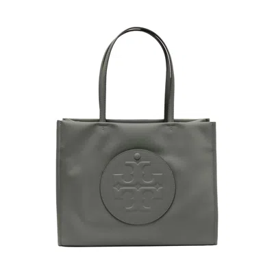 Pre-owned Tory Burch Ella Small Tote Bag 'stone' | Grey | Women's Size Onesize