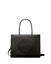 Tory Burch Ella Tote Bag In Black Leather In Black