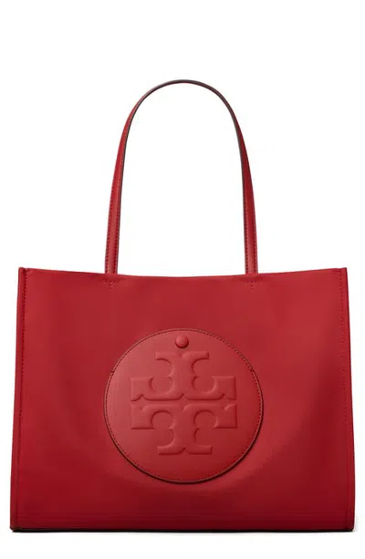 Tory Burch Ella Small Tote In Toucan Red