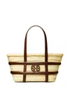 Tory Burch Ella Straw Small Shopper Bag