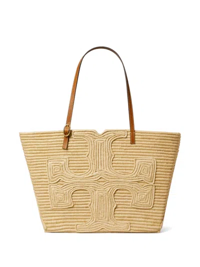 TORY BURCH X DOUM FOR WOMEN LARGE ELLA LOGO-PATCH TOTE BAG