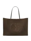 Tory Burch Ella Suede Tote Bag In Brown