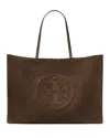 Tory Burch Ella Suede Tote Bag In Brown