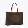 Tory Burch Ella Suede Tote In Brown