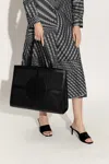 Tory Burch Women's Ella Quadrant T-monogram Tote Bag In Black