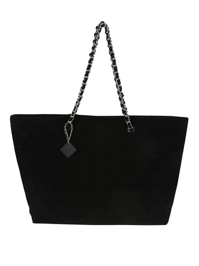 Tory Burch Ella Terry Chain Tote In Black