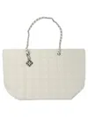 Tory Burch Ella Terry Chain Tote In Gray