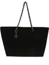 Tory Burch Terry Cotton Tote Bag With Chain Strap