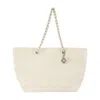 Tory Burch Ella Terry Cotton Tote Bag In Neutral
