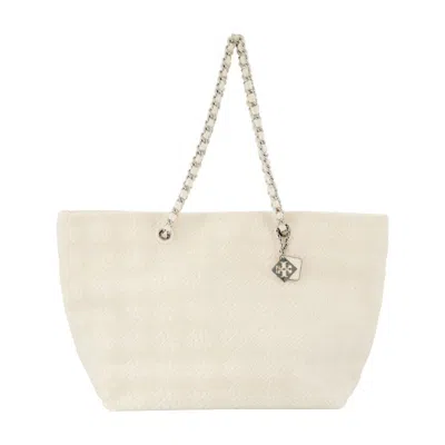 Tory Burch Ella Terry Shopper Bag In Sand