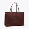 Tory Burch Ella Tote Bag In Brown
