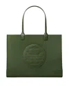Tory Burch Ella Nylon Tote In Basil