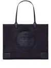 Tory Burch Ella Recycled Nylon Tote Bag In Blue