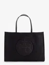 Tory Burch Ella Tote Nylon Handbag In Black
