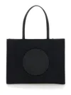 Tory Burch Ella Tote Shoulder Bags Black In Black