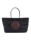 Tory Burch Ella Twist Mini Shoulder Bag In Black