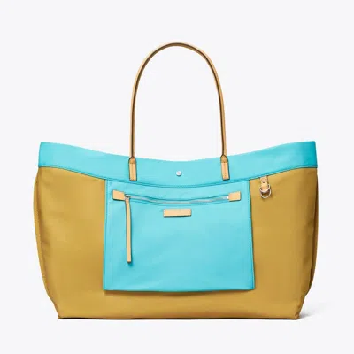 Tory Burch Ella Twist Mini Tote In Sand