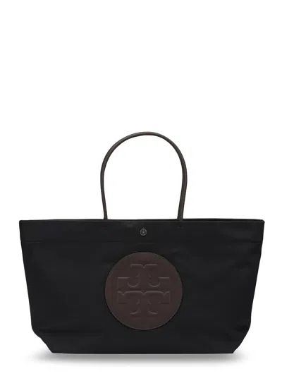 Tory Burch Ella Twist Mini Shoulder Bag In Black