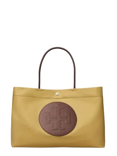 Tory Burch Ella Twist Reversible Large Tote Bag In Nude