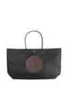 Tory Burch Ella Twist Mini Shoulder Bag In Black