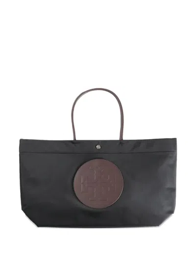 Tory Burch Ella Twist Shopper Bag In Black