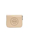 Tory Burch Small Ella Zip-around Wallet In Nude