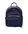 Tory Burch Ella Zipper Backpack In Navy Blue