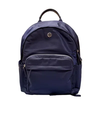 Tory Burch Ella Zipper Backpack In Blue