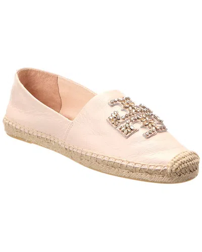 Tory Burch Embellished Leather Espadrille