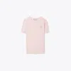 Tory Burch Embellished Logo T-shirt In Pink