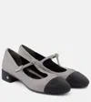 Tory Burch Embellished Mary Jane Flats In Black