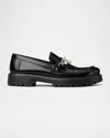 Tory Burch Glossy Finish Loafers Crafted In Perfect Black