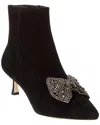 TORY BURCH TORY BURCH EMBELLISHED SUEDE BOOT
