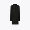 Tory Burch Embellished Viscose Turtleneck Dress In Black