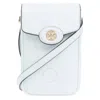 Tory Burch Robinson Crosshatched Phone Crossbody In Blue