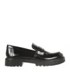 Tory Burch 20mm Classic Lug Brushed Leather Loafers In Black