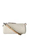 Tory Burch T Monogram Cylinder Bag In White