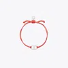 Tory Burch Embrace Ambition Bracelet In Red