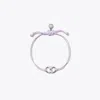 Tory Burch Embrace Ambition Bracelet In Tory Silver/lavender